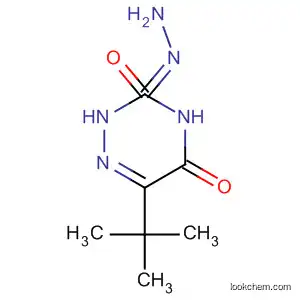 Molecular Structure of 548462-33-5 (1,2,4-Triazine-3,5(2H,4H)-dione, 6-(1,1-dimethylethyl)-, 3-hydrazone)