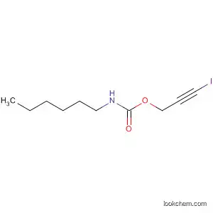 Molecular Structure of 55406-62-7 (Carbamic acid, hexyl-, 3-iodo-2-propynyl ester)