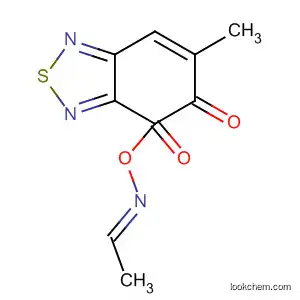 Molecular Structure of 58680-70-9 (2,1,3-Benzothiadiazole-4,5-dione, 6-methyl-, 4-(O-acetyloxime), (4E)-)