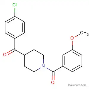 Molecular Structure of 606083-83-4 (Piperidine, 4-(4-chlorobenzoyl)-1-(3-methoxybenzoyl)-)