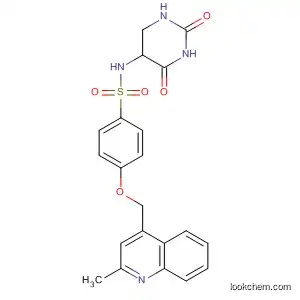 Benzenesulfonamide,
N-(hexahydro-2,4-dioxo-5-pyrimidinyl)-4-[(2-methyl-4-quinolinyl)methoxy
]-