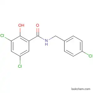 Molecular Structure of 610320-53-1 (Benzamide, 3,5-dichloro-N-[(4-chlorophenyl)methyl]-2-hydroxy-)