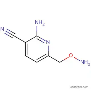 Molecular Structure of 628703-71-9 (3-Pyridinecarbonitrile, 2-amino-6-[(aminooxy)methyl]-)