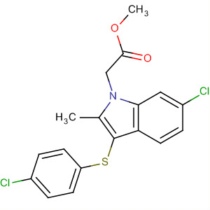 1H-Indole-1-acetic acid, 6-chloro-3-[(4-chlorophenyl)thio]-2-methyl-,  methyl ester