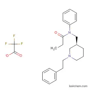 Molecular Structure of 628737-29-1 (Propanamide,
N-phenyl-N-[[(3S)-1-(2-phenylethyl)-3-piperidinyl]methyl]-,
mono(trifluoroacetate))