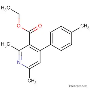 Molecular Structure of 629628-26-8 (3-Pyridinecarboxylic acid, 2,6-dimethyl-4-(4-methylphenyl)-, ethyl ester)