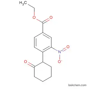 Molecular Structure of 629643-61-4 (Benzoic acid, 3-nitro-4-(2-oxocyclohexyl)-, ethyl ester)