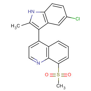 Quinoline, 4-(5-chloro-2-methyl-1H-indol-3-yl)-8-(methylsulfonyl)-