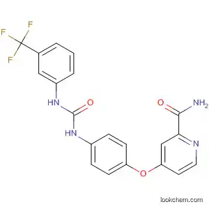 Molecular Structure of 630122-85-9 (2-Pyridinecarboxamide,
4-[4-[[[[3-(trifluoromethyl)phenyl]amino]carbonyl]amino]phenoxy]-)