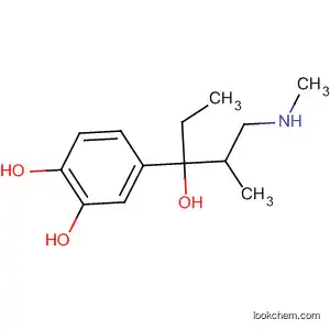 Molecular Structure of 630394-81-9 (1,2-Benzenediol, 4-[1-ethyl-1-hydroxy-2-methyl-3-(methylamino)propyl]-)