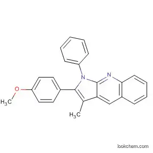 Molecular Structure of 630401-16-0 (1H-Pyrrolo[2,3-b]quinoline, 2-(4-methoxyphenyl)-3-methyl-1-phenyl-)