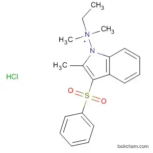 Molecular Structure of 633291-92-6 (1H-Indole-1-ethanamine, N,N,2-trimethyl-3-(phenylsulfonyl)-,
monohydrochloride)