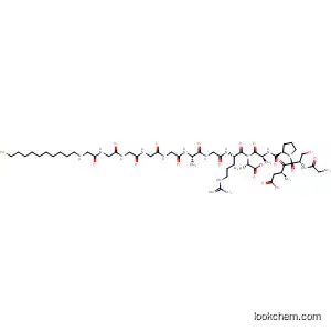 Molecular Structure of 635728-76-6 (L-Alanine,
N-(10-mercaptodecyl)glycylglycylglycylglycylglycyl-L-alanylglycyl-L-arginyl
glycyl-L-a-aspartyl-L-seryl-L-prolyl-L-alanyl-)