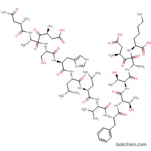 Molecular Structure of 646066-87-7 (L-Lysine,
L-asparaginyl-L-a-aspartyl-L-alanyl-L-seryl-L-histidyl-L-leucyl-L-leucyl-L-val
yl-L-phenylalanyl-L-threonyl-L-threonyl-L-a-aspartyl-L-alanyl-)