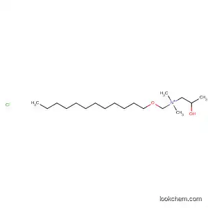 Molecular Structure of 646069-42-3 (1-Propanaminium, N-[(dodecyloxy)methyl]-2-hydroxy-N,N-dimethyl-,
chloride)