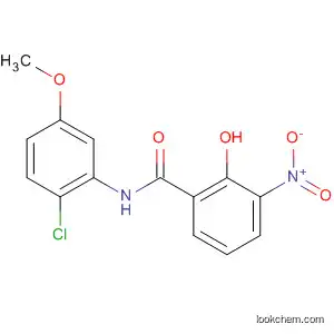 Molecular Structure of 646989-33-5 (Benzamide, N-(2-chloro-5-methoxyphenyl)-2-hydroxy-3-nitro-)