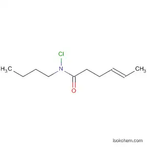 Molecular Structure of 647027-81-4 (4-Hexenamide, N-butyl-N-chloro-, (4E)-)