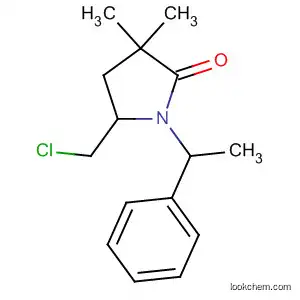 Molecular Structure of 647027-88-1 (2-Pyrrolidinone, 5-(chloromethyl)-3,3-dimethyl-1-(1-phenylethyl)-)