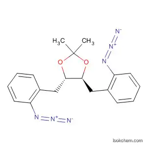 Molecular Structure of 647028-01-1 (1,3-Dioxolane, 4,5-bis[(S)-azidophenylmethyl]-2,2-dimethyl-, (4S,5S)-)