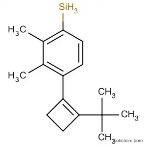 Molecular Structure of 647028-11-3 (Silane, [2-(1,1-dimethylethyl)-1-cyclobuten-1-yl]dimethylphenyl-)