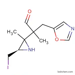 Molecular Structure of 647029-01-4 (5-Oxazolepropanal,
2-[(2S,3R)-3-(iodomethyl)-1-methyl-2-aziridinyl]-b-methyl-)