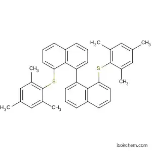 Molecular Structure of 647029-15-0 (1,1'-Binaphthalene, 8,8'-bis[(2,4,6-trimethylphenyl)thio]-)