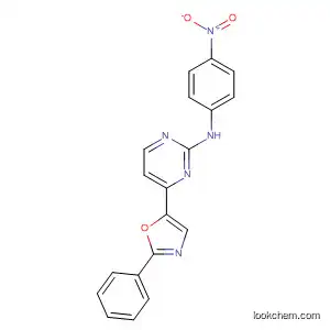 Molecular Structure of 647030-93-1 (2-Pyrimidinamine, N-(4-nitrophenyl)-4-(2-phenyl-5-oxazolyl)-)
