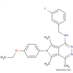 Molecular Structure of 647848-17-7 (6H-Pyrrolo[3,4-d]pyridazin-1-amine,
6-(4-ethoxyphenyl)-N-[(3-fluorophenyl)methyl]-4,5,7-trimethyl-)