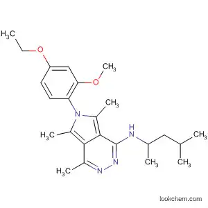 Molecular Structure of 647848-59-7 (6H-Pyrrolo[3,4-d]pyridazin-1-amine,
N-(1,3-dimethylbutyl)-6-(4-ethoxy-2-methoxyphenyl)-4,5,7-trimethyl-)