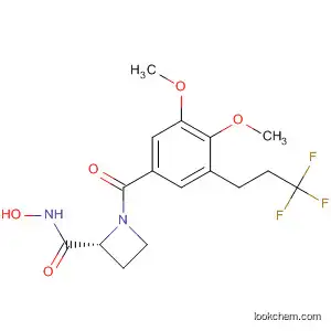 2-Azetidinecarboxamide,
1-[3,4-dimethoxy-5-(3,3,3-trifluoropropyl)benzoyl]-N-hydroxy-, (2R)-