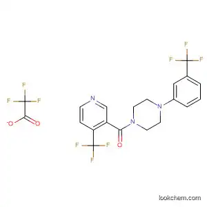 Molecular Structure of 648421-84-5 (Piperazine,
1-[3-(trifluoromethyl)phenyl]-4-[[4-(trifluoromethyl)-3-pyridinyl]carbonyl]-,
trifluoroacetate)