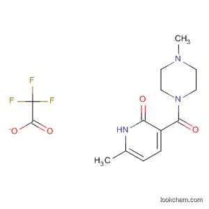 Molecular Structure of 648421-92-5 (Piperazine,
1-[(1,2-dihydro-6-methyl-2-oxo-3-pyridinyl)carbonyl]-4-methyl-,
trifluoroacetate)