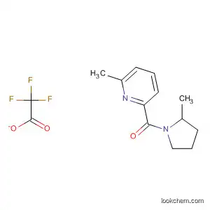 Molecular Structure of 648422-23-5 (Pyrrolidine, 2-methyl-1-[(6-methyl-2-pyridinyl)carbonyl]-,
mono(trifluoroacetate))
