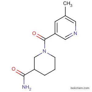 Molecular Structure of 648422-26-8 (3-Piperidinecarboxamide, 1-[(5-methyl-3-pyridinyl)carbonyl]-)
