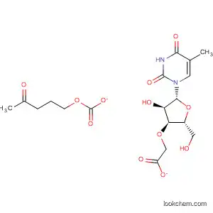 Molecular Structure of 648900-02-1 (Thymidine, 3'-acetate 5'-(4-oxopentyl carbonate))