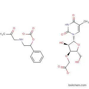 Molecular Structure of 648900-09-8 (Thymidine, 3'-acetate 5'-[2-(acetylmethylamino)-1-phenylethyl
carbonate])