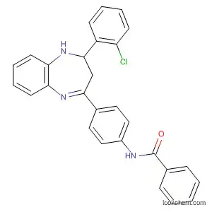 Molecular Structure of 648900-20-3 (Benzamide,
N-[4-[2-(2-chlorophenyl)-2,3-dihydro-1H-1,5-benzodiazepin-4-yl]phenyl]
-)