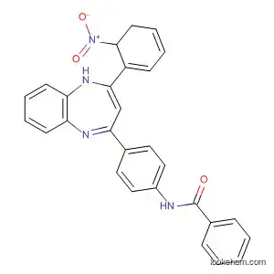 Molecular Structure of 648900-27-0 (Benzamide,
N-[4-[2,3-dihydro-2-(2-nitrophenyl)-1H-1,5-benzodiazepin-4-yl]phenyl]-)
