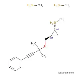 Molecular Structure of 648900-83-8 (Silane,
[(1R,2S)-2-[[(1,1-dimethyl-3-phenyl-2-propynyl)oxy]methyl]cyclopropyl]tri
methyl-, rel-)