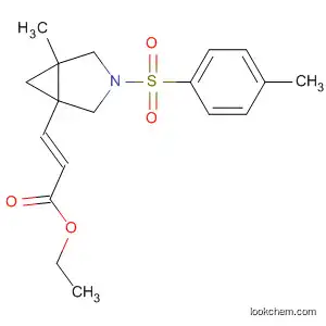 Molecular Structure of 648900-86-1 (2-Propenoic acid,
3-[5-methyl-3-[(4-methylphenyl)sulfonyl]-3-azabicyclo[3.1.0]hex-1-yl]-,
ethyl ester, (2E)-)