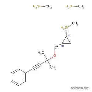 Molecular Structure of 648900-90-7 (Silane,
[(1R,2R)-2-[[(1,1-dimethyl-3-phenyl-2-propynyl)oxy]methyl]cyclopropyl]tri
methyl-, rel-)