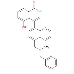 1(2H)-Isoquinolinone,  5-hydroxy-4-[4-[[methyl(phenylmethyl)amino]methyl]-1-naphthalenyl]-