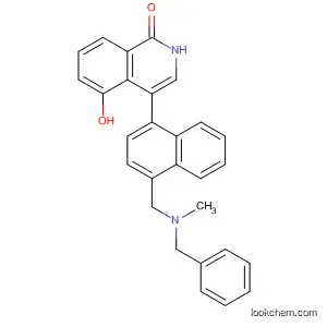 Molecular Structure of 651030-29-4 (1(2H)-Isoquinolinone,
5-hydroxy-4-[4-[[methyl(phenylmethyl)amino]methyl]-1-naphthalenyl]-)
