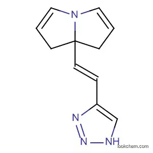 Molecular Structure of 651314-24-8 (1H-Pyrrolizine, hexahydro-7a-[(1E)-2-(1H-1,2,3-triazol-4-yl)ethenyl]-)