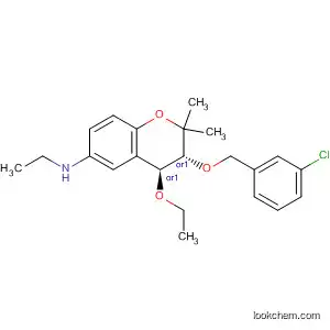 2H-1-Benzopyran-6-amine,
3-[(3-chlorophenyl)methoxy]-4-ethoxy-N-ethyl-3,4-dihydro-2,2-dimethyl-,
(3R,4S)-rel-