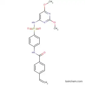 Molecular Structure of 651359-86-3 (Benzamide,
N-[4-[[(2,6-dimethoxy-4-pyrimidinyl)amino]sulfonyl]phenyl]-4-ethenyl-)