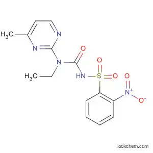 Molecular Structure of 651718-51-3 (Benzenesulfonamide,
N-[[ethyl(4-methyl-2-pyrimidinyl)amino]carbonyl]-2-nitro-)