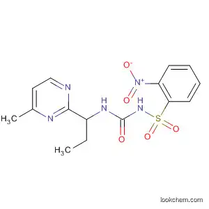 Molecular Structure of 651718-52-4 (Benzenesulfonamide,
N-[[(4-methyl-2-pyrimidinyl)propylamino]carbonyl]-2-nitro-)