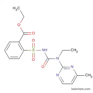Molecular Structure of 651718-65-9 (Benzoic acid,
2-[[[[ethyl(4-methyl-2-pyrimidinyl)amino]carbonyl]amino]sulfonyl]-, ethyl
ester)