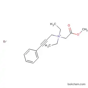 Molecular Structure of 651719-61-8 (2-Propyn-1-aminium, N,N-diethyl-N-(2-methoxy-2-oxoethyl)-3-phenyl-,
bromide)